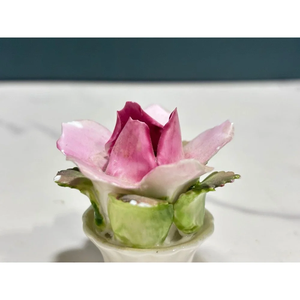 Royal Adderley Bone China Flower Salt and Pepper Shakers Pink Yellow England